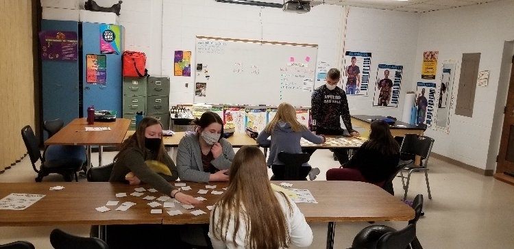 YAM students playing Memory as a way to learn medical terms.