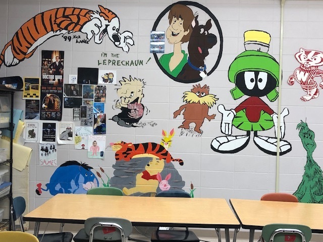 Wonderful murals created by students to add to my class discussions.